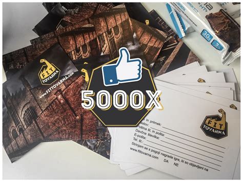 Nagradna igra 5000 všečkov - Fit Tovarna