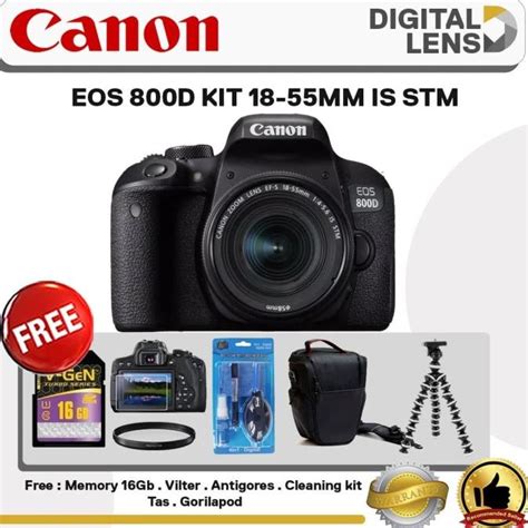 Jual CANON EOS 800D KIT 18-55MM IS STM | Shopee Indonesia