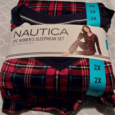 NAUTICA 2PC SLEEPWEAR SET SILKY STRETCH FLEECE SIZE 2X. - Depop