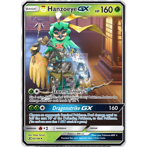 Hanzoeye Decidueye Hanzo Custom Overwatch Pokemon Card Zabatv