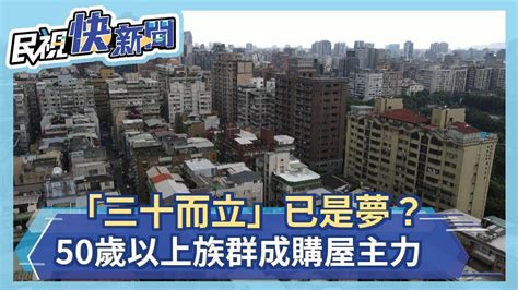 50歲以上族群成購屋主力！購屋年齡逐年遞延－民視新聞 Youtube