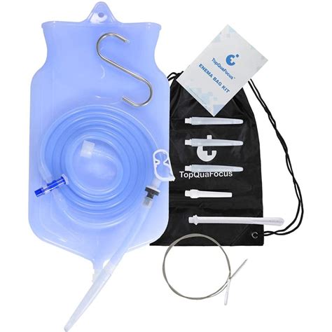 Buy TopQuaFocus Non Toxic Silicone Enema Bag Kit For Coffee And Water