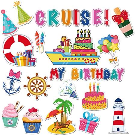 Amazon Pcs Birthday Cruise Door Magnets Decorations Funny