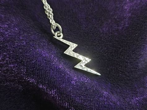 Lightning Bolt Pendant Sterling Silver Lightning Bolt Pendant