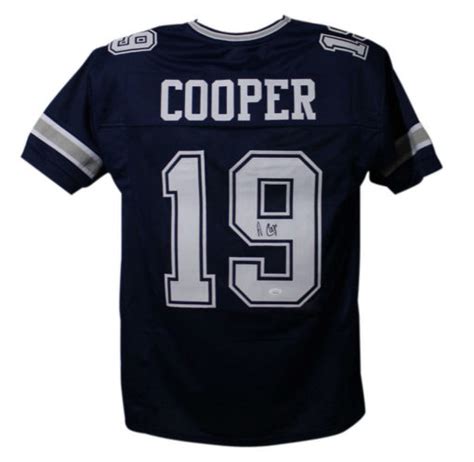 Amari Cooper Autographedsigned Dallas Cowboys Blue Xl Jersey Jsa 22777