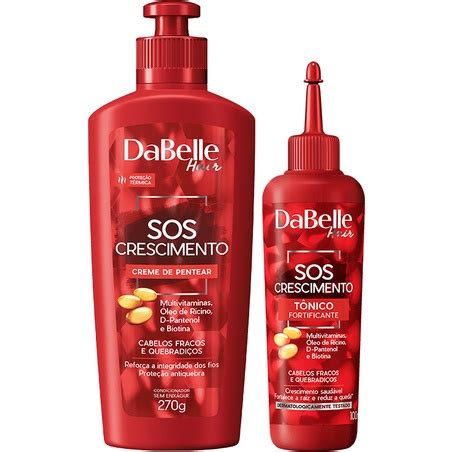 Kit DaBelle Hair SOS Crescimento 2 Produtos Shopee Brasil