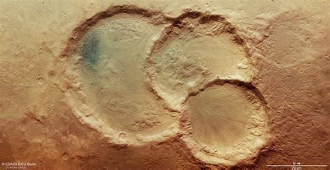 Intriguing Martian Scars An Ancient Crater Triplet On Mars