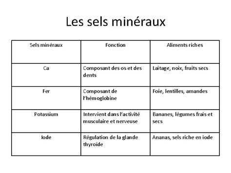 Chapitre La Transformation Des Aliments En Nutriments