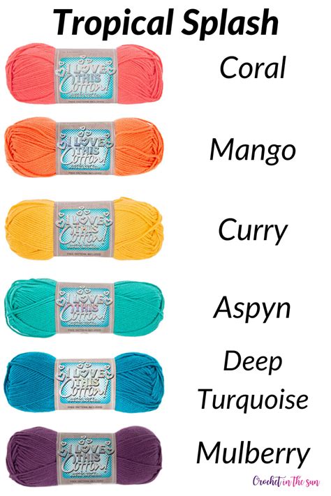 Crochet Yarn Colors