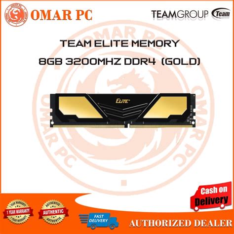 Team Elite Plus Desktop Memory Gb Ram Ddr Mhz Red Gold And