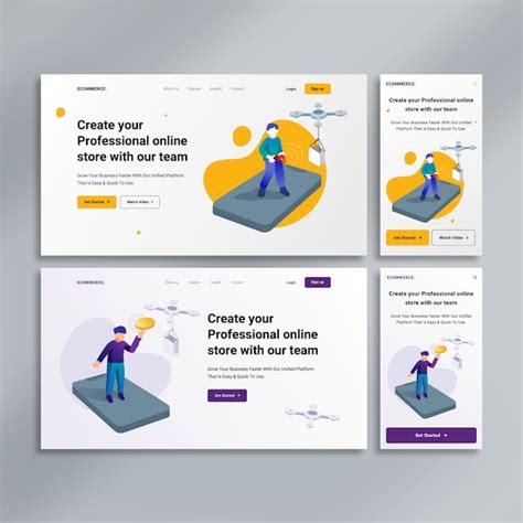 Premium Psd E Commerce Landing Page Template