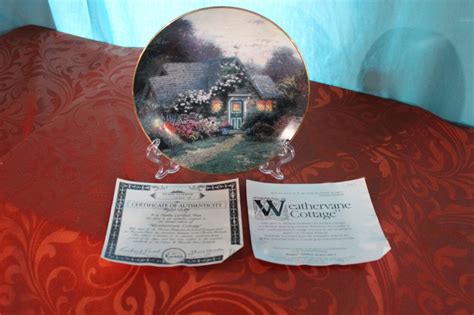 Thomas Kinkade S Enchanted Cottages Collection Weathervane Cottage