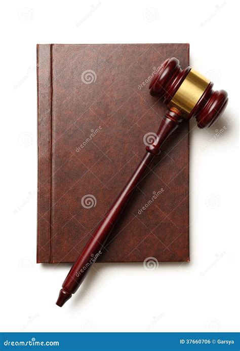 O Martelo E O Livro Do Juiz Foto De Stock Imagem De R Gua Livro