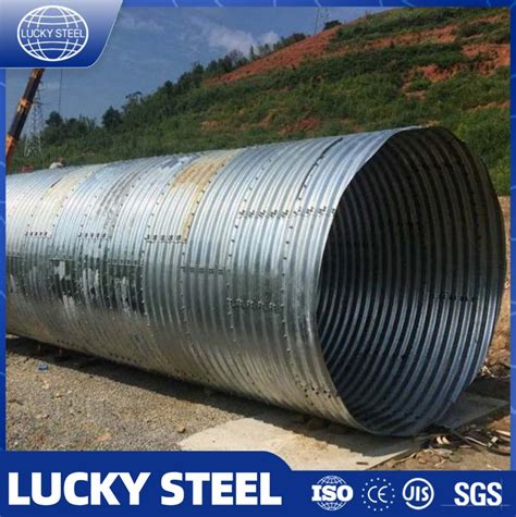 4 Meters Stainless Half Circle Galvanized Corrugated Culvert Steel Pipe