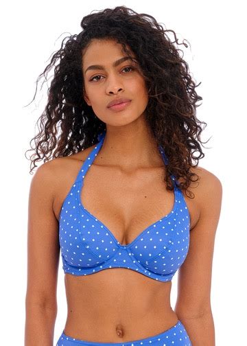 Freya Jewel Cove Azure Uw Banded Halter Bikini Top Style AS7232AZE