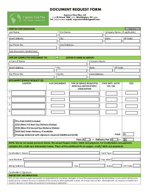 Fillable Online EVP PASPORT VISA ORDER FORM Docx Fax Email Print