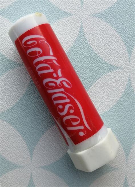 80s Vintage Eraser Rubber Gomme Coca Cola Stick In A Plastic Etsy