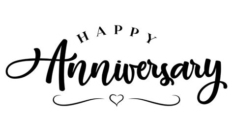 Premium Vector Happy Anniversary Hand Drawn Lettering Vector Illustration