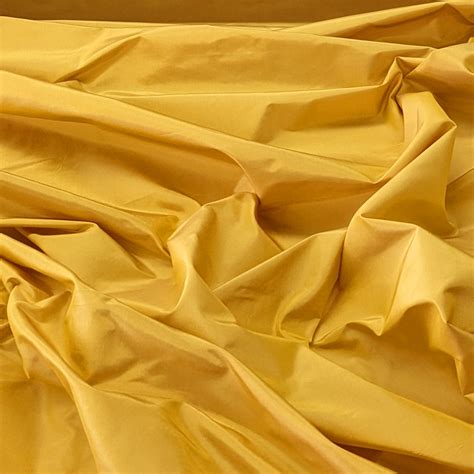 Imperial Yellow Silk Taffeta Renaissance Fabrics