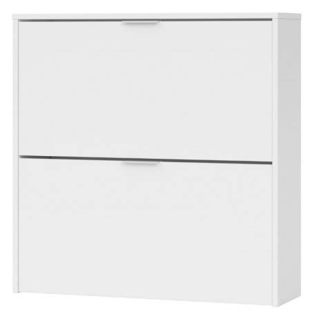 Mueble Zapatero Recibidor 2 Puertas Abatibles Color Blanco Miroytengo Es