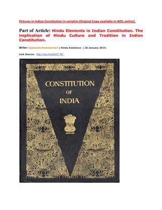 Awesome pictures in indian constitution | PDF