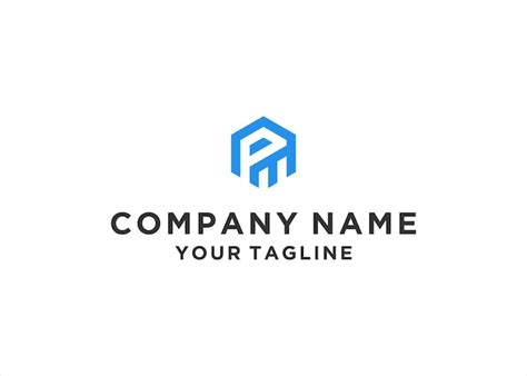 Premium Vector | Mp letter modern logo design vector template