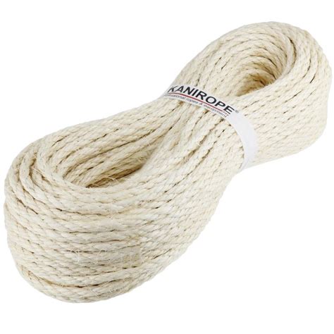 Corde Cordage en sisal 6mm 50m 3 torons torsadé Catégorie A Amazon fr