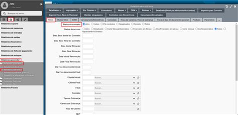 Relatório de contratos isentos IXCWiki