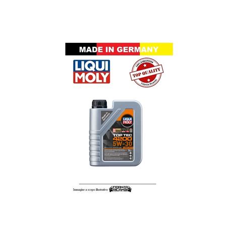 LIQUI MOLY OLIO MOTORE Top Tec 4200 5W 30 Confezione Da Litri 5