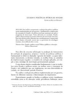 Estado E Pol Ticas P Blicas Sociais Scielo Br Estado E Pol