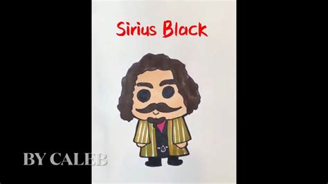 How To Draw Sirius Black From Harry Potter Step By Step Youtube