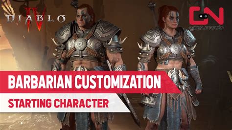 Diablo Barbarian Female Male Character Creation Customization