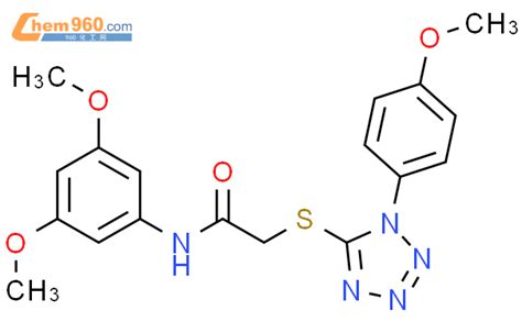 5387 59 7 N 3 5 Dimethoxyphenyl 2 1 4 Methoxyphenyl 1H Tetrazol 5