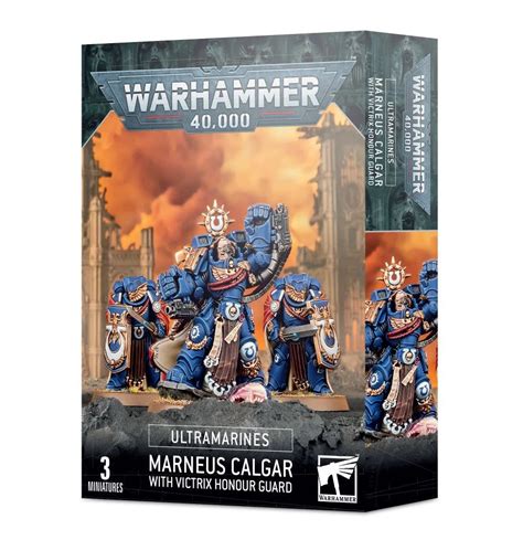 Warhammer 40k Space Marines Marneus Calgar Ultramarines Chapter Master With Honor Guard