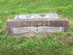 Frank Ignatius Vidimos M Morial Find A Grave