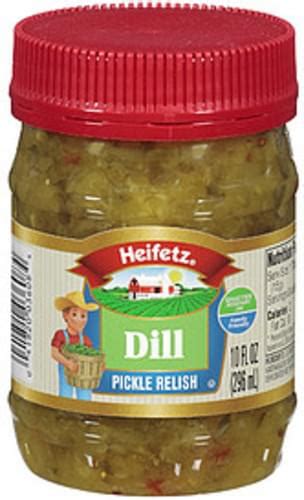 Heifetz Dill Pickle Relish Pickles Oz Nutrition Information Innit