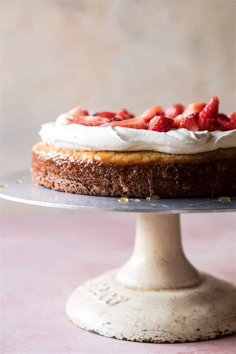 Strawberry Chamomile Naked Cake Half Baked Harvest
