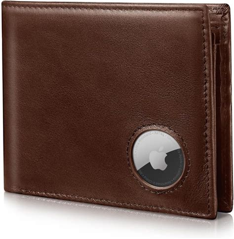 Amazon AirTag Wallet For Men Genuine Leather Bifold Wallet With