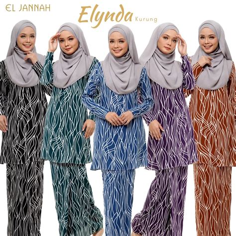 SALE BAJU KURUNG COTTON ELYNDA BAJU KURUNG PLUS SIZE Shopee Malaysia