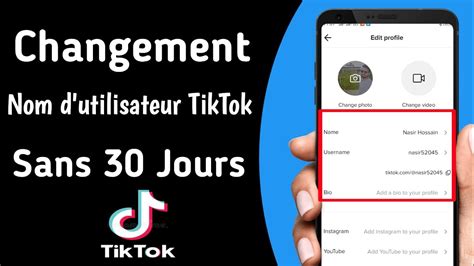 Comment Changer Votre Nom D Utilisateur TikTok Sans 30 Jours Changer