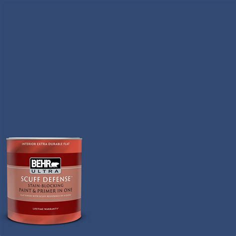 BEHR ULTRA 1 Qt S H 580 Navy Blue Extra Durable Flat Interior Paint