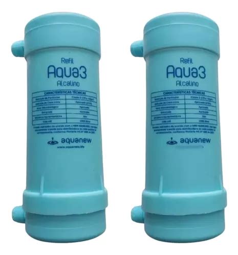 Refil Purificador Aquanew Junior Ozon Original Alcalino Ph Frete grátis