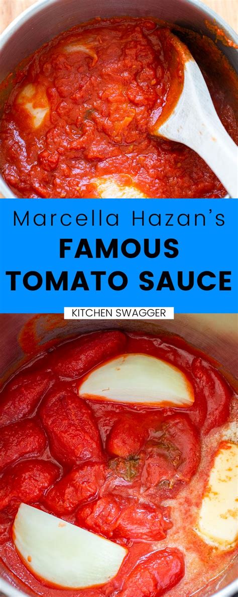 Marcella Hazans Famous Tomato Sauce Pasta Sauce Homemade Tomato Sauce Recipe Tomato Sauce