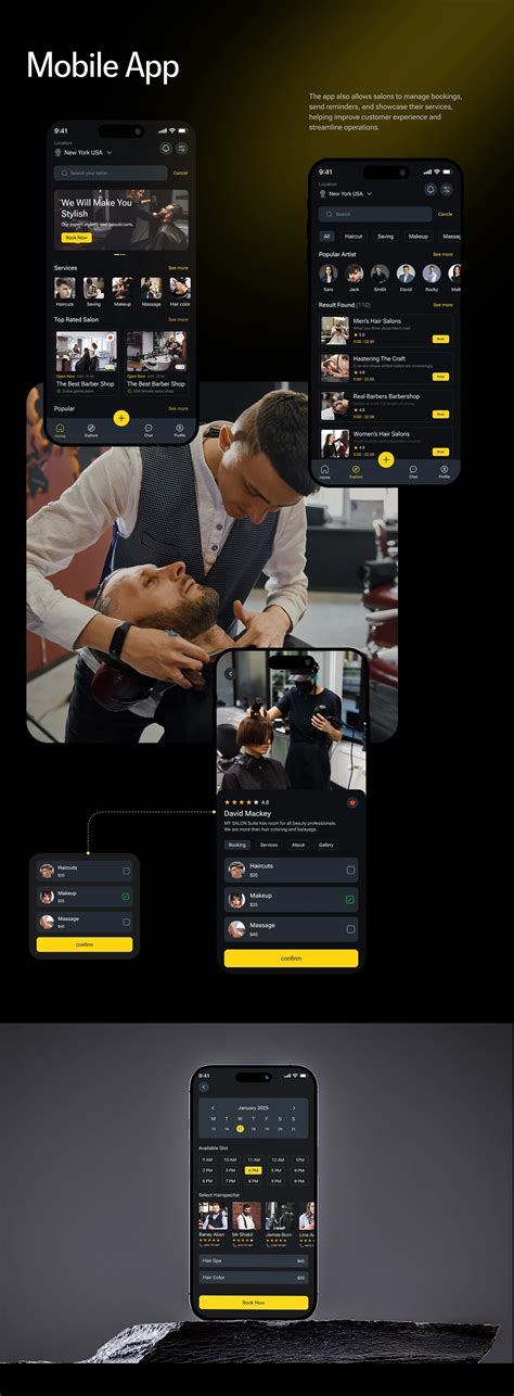 Salon Booking Mobile App :: Behance