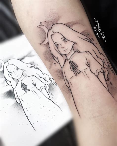 Studio Ghibli Tattoo When Marnie Was There Mika Geometric Tattoo