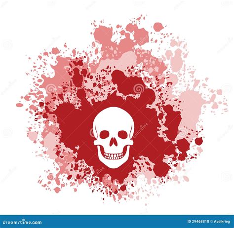 Bloody Skull Stock Vector Illustration Of Design Death 29468818