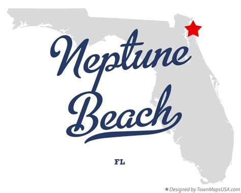 Map of Neptune Beach, FL, Florida