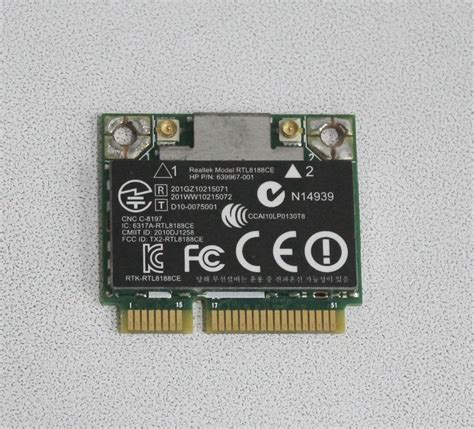 Hp Wlan Module B G N Pcie Half Mini Card Wifi Grade