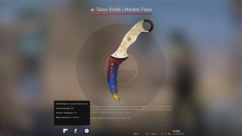 Cs Go Talon Knife Marble Fade Video Gaming Gaming Accessories In