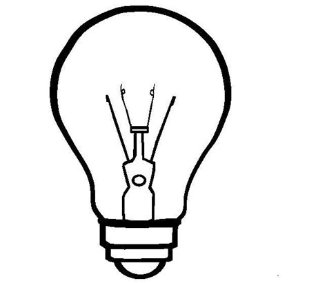 Light Bulb Coloring Page